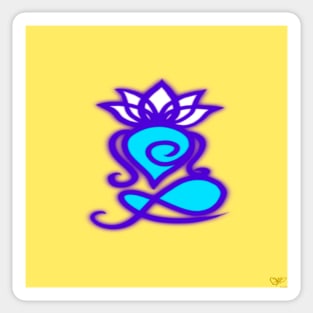 Meditating Sticker